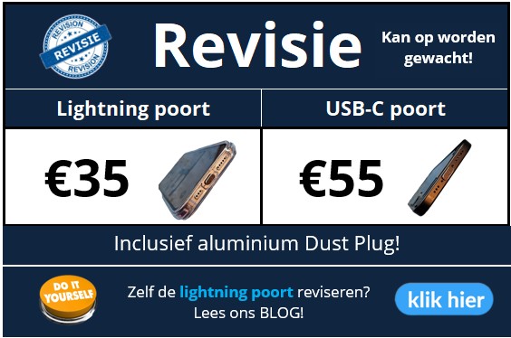 iPhone oplaadpoort schoonmaken (revisie) - 30minutes-repair.nl