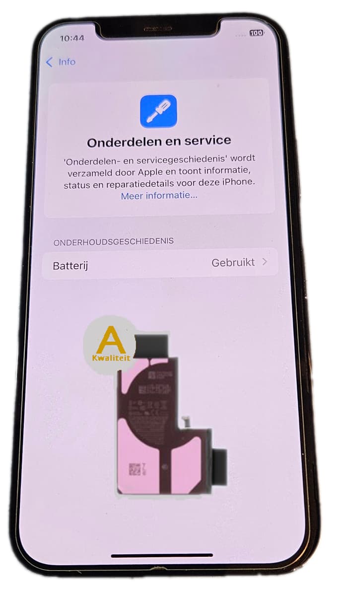 A-Kwaliteit hoge capaciteit batterij vanaf de iPhone 12 - origineel gebruikt