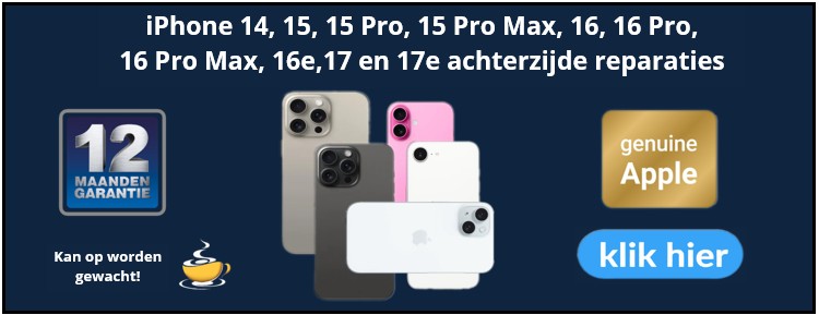 iPhone achterkant reparaties - 30minutes-repair.nl 10+ jaar iPhone reparatie specialist