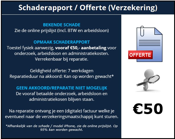 iPhone onderzoek - Schaderapport / Offerte - 30minutes-repair.nl, 10+ jaar de iPhone reparatiespecialist