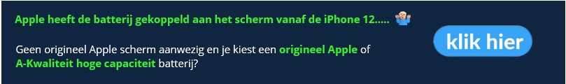 BLOG - Originele Apple batterij en geen origineel scherm geïnstalleerd? 30minutes-repair.nl - 10+ jaar iPhone reparatiespecialist in Deventer