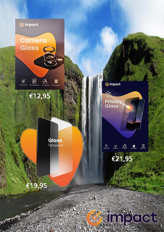 impact (privacy) iPhone screenprotectors en camera glas bescherming - 30minutes-repair.nl