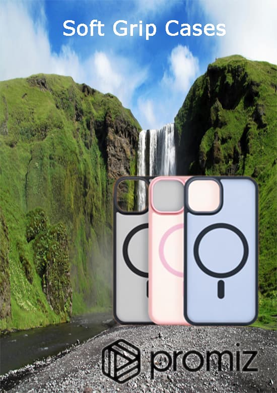 iPhone soft grip case backcovers met MagSafe van promiz - 30minutes-repair.nl