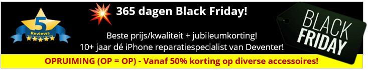 Black Friday 10 jaar iPhone reparatiespecialist - 30minutes-repair.nl