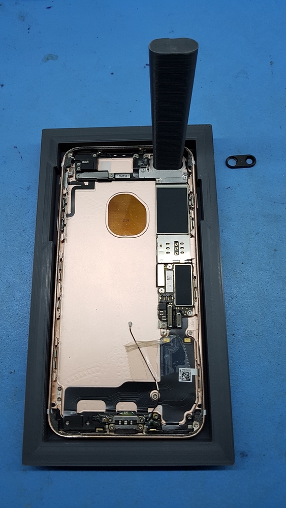 iPhone 7PLUS gereedschap voor verwijdering cameralens glas incl. bezel achterzijde
