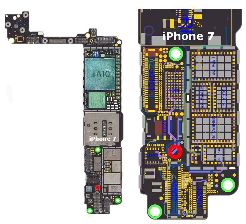 iPhone 7 - Long screw damage