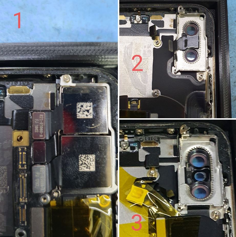 iPhone X achtercamera demontage
