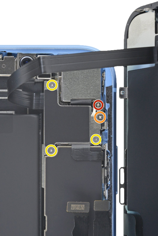 iPhone XR - kabel dekplaat
