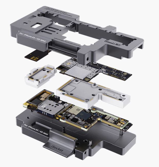 iPhone X gestapeld moederbord 