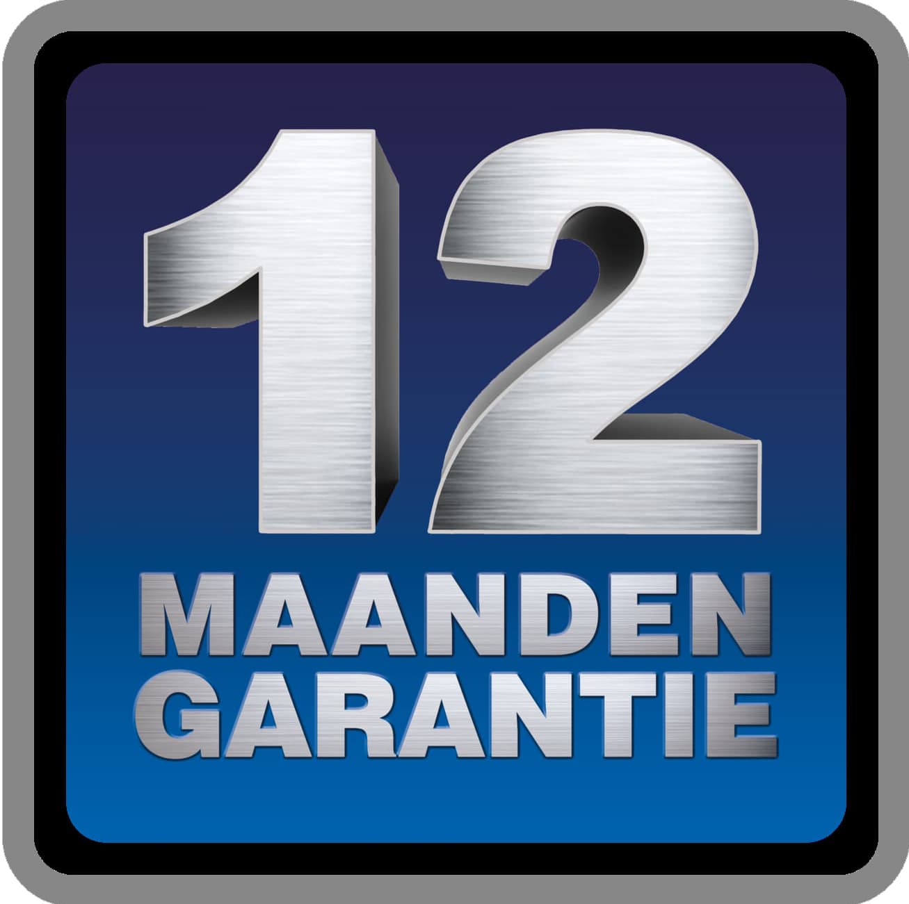 12 maanden garantie