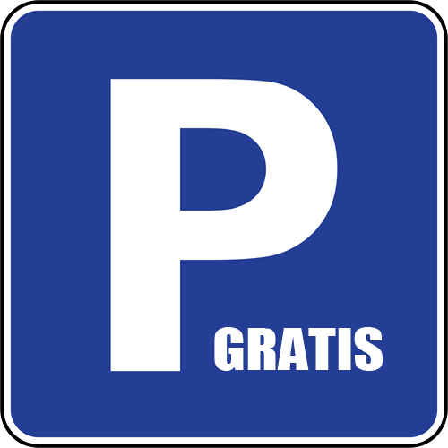 Parkeren gratis en naast de deur