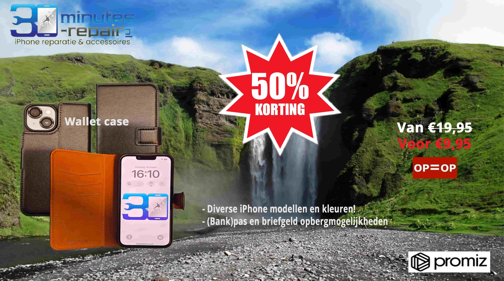 OPRUIMING - iPhone Wallet case - iPhone reparatie Deventer - 30minutes-repair.nl