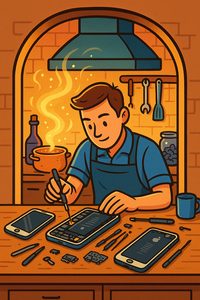 Een kijkje in de keuken bij de iPhone reparatiespecialist uit Deventer!